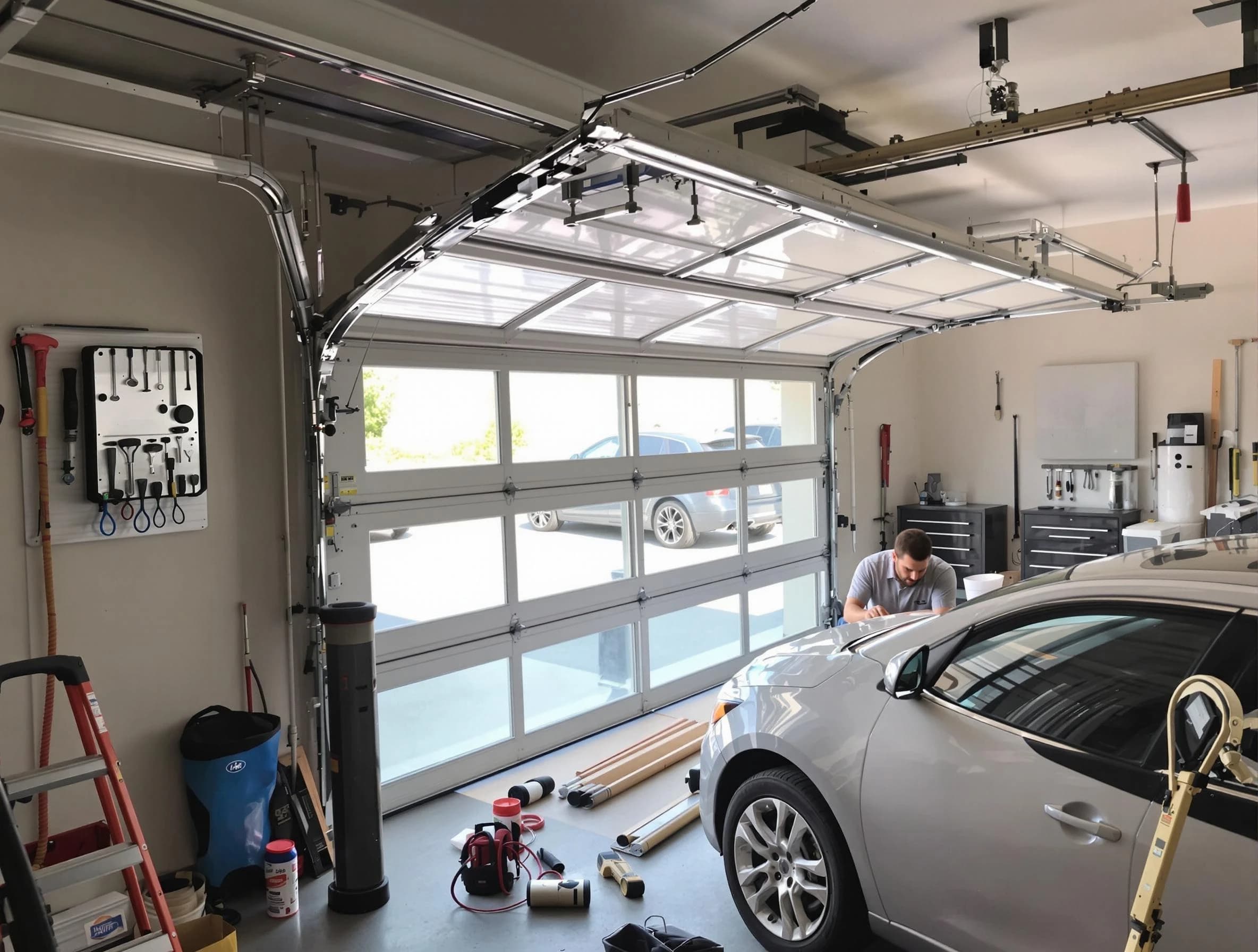 Garage door noise reduction service by Upper St. Clair Garage Door Repair in Upper St. Clair