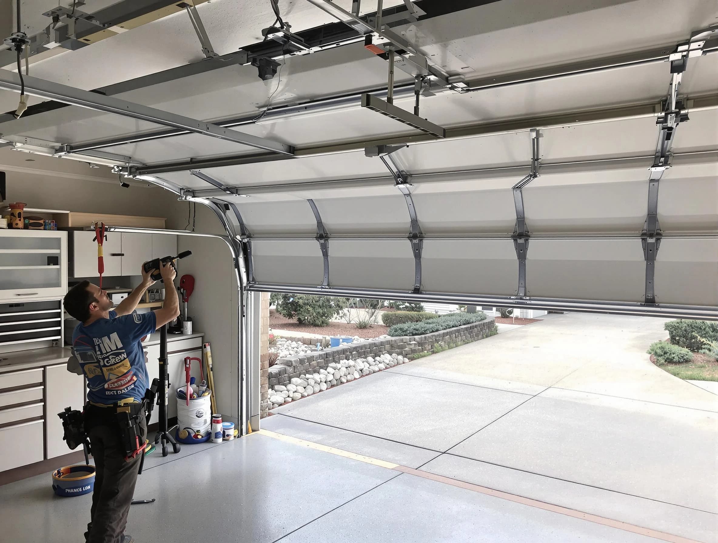 Garage door track repair service by Upper St. Clair Garage Door Repair in Upper St. Clair